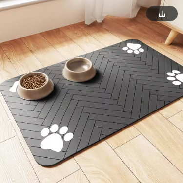 Petevoshop™ Splash-Proof Feeding Mat for Cats & Dogs | Quick-Drying & Water-Absorbing Floor Protector
